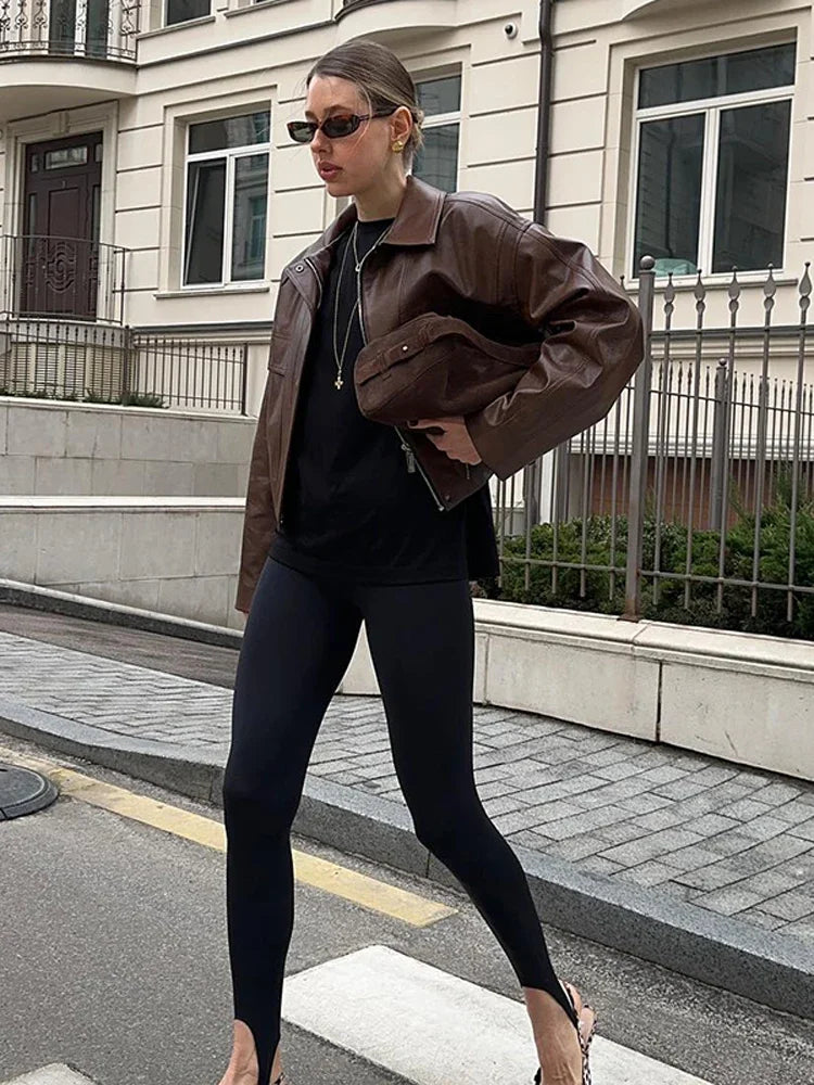 Bianca Vegansk Læderjakke