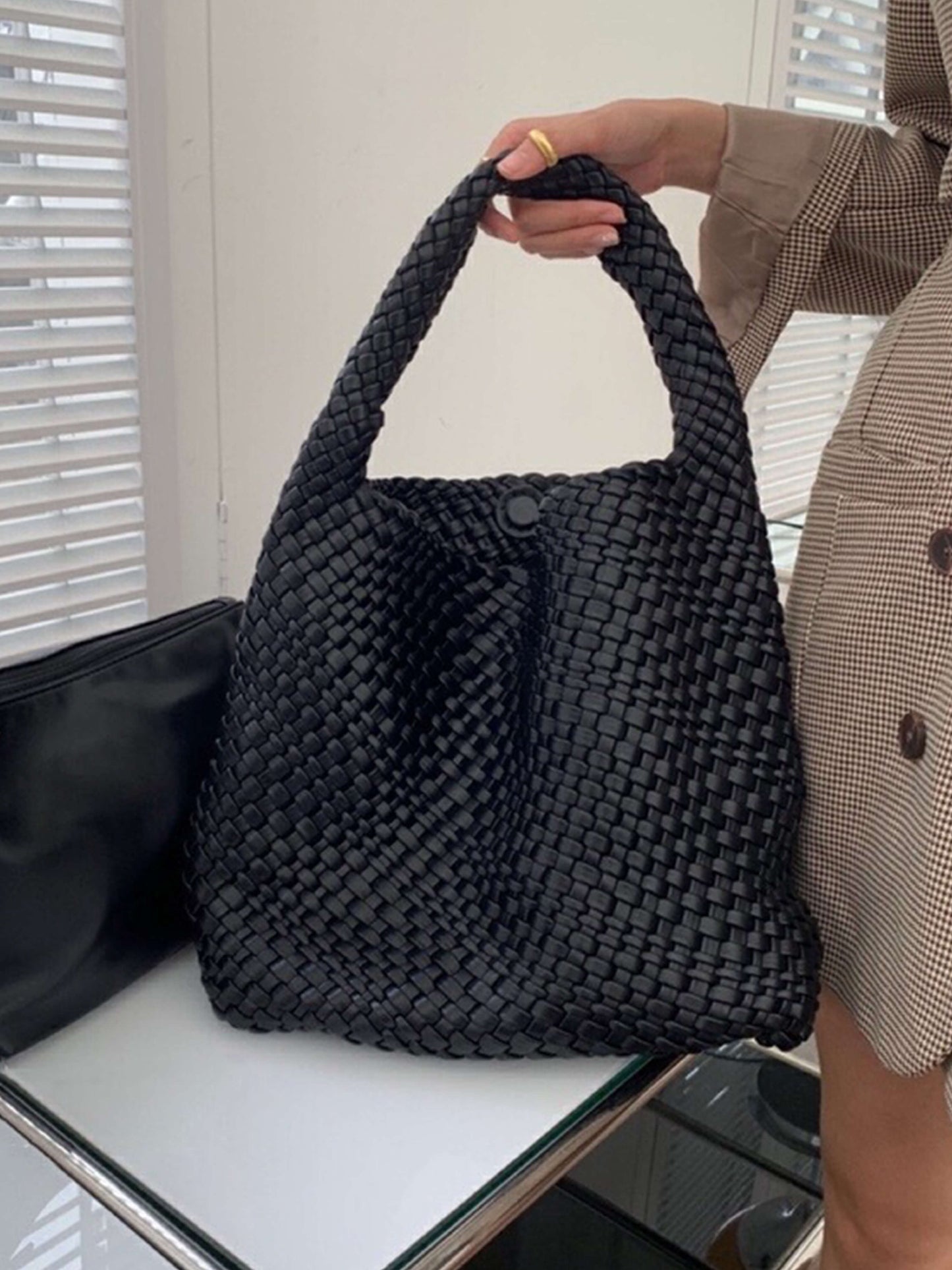 Cara Vævet Shopper Taske XL