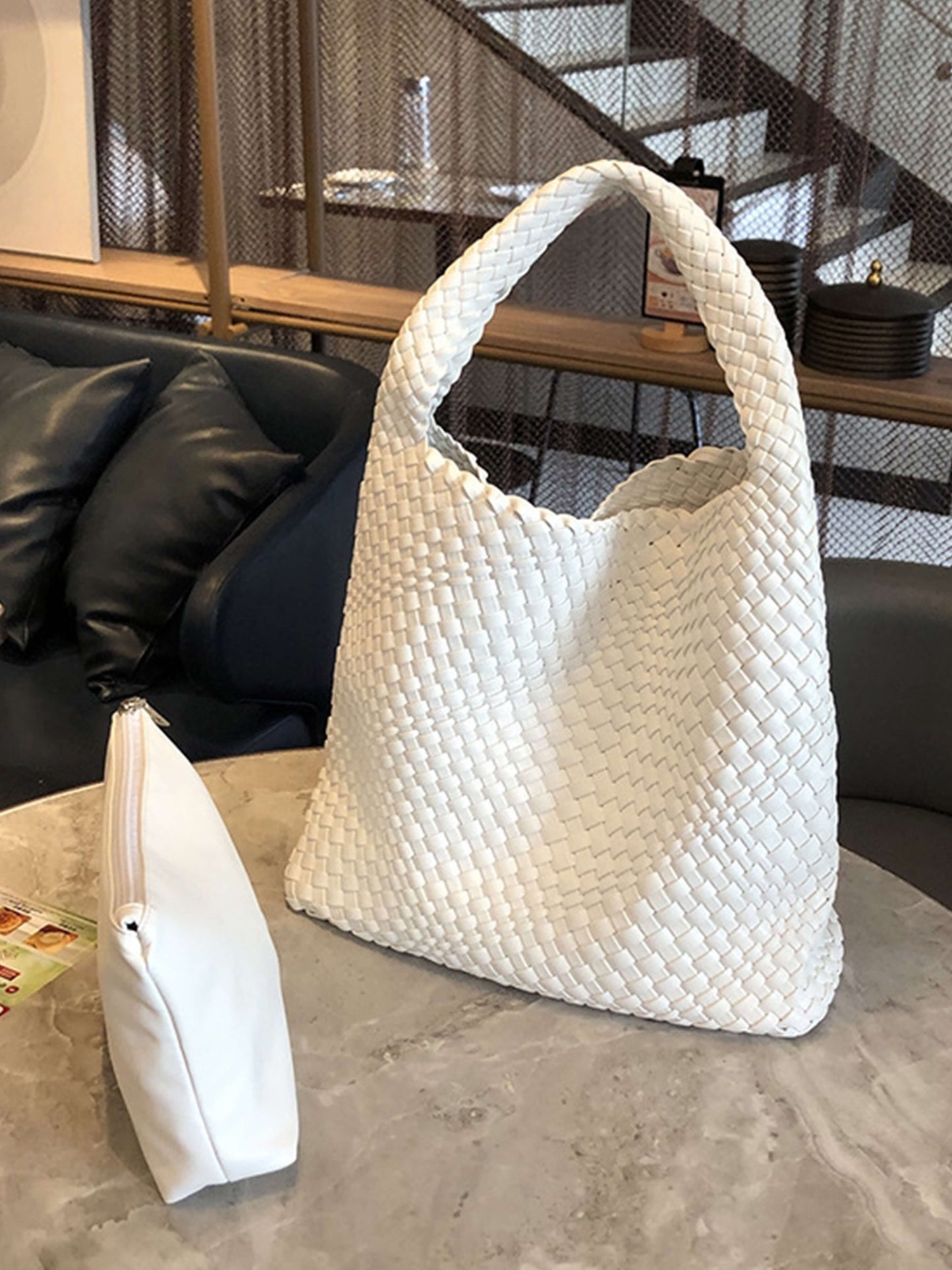 Cara Vævet Shopper Taske XL