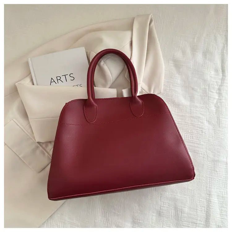 SEAME - Ariah Large - Capacity Retro Tote Bag - Stylish, Durable & Versatile Design Red Regular