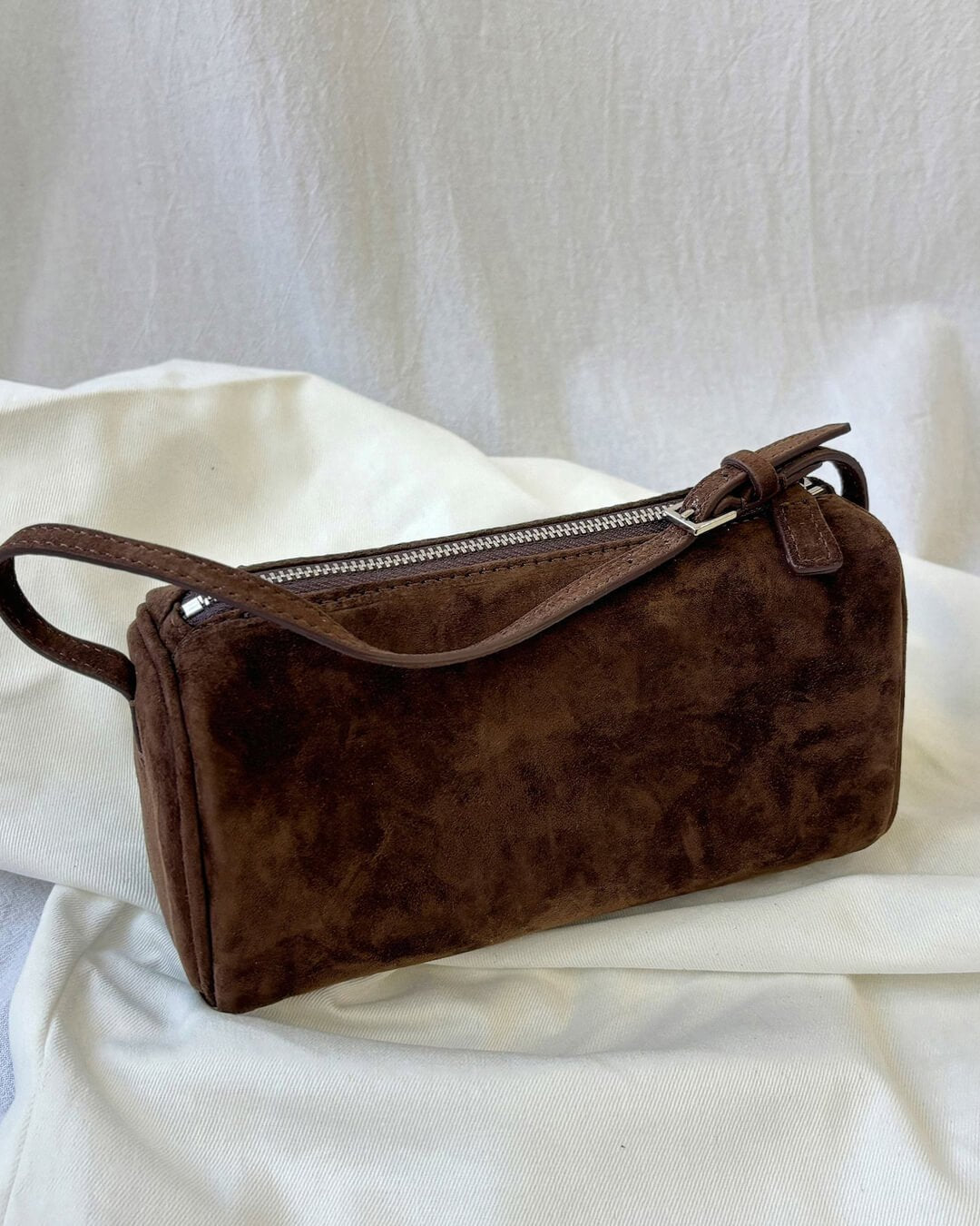 SEAME - Ellaine Suede Mini Shoulder Bag Coffee Regular