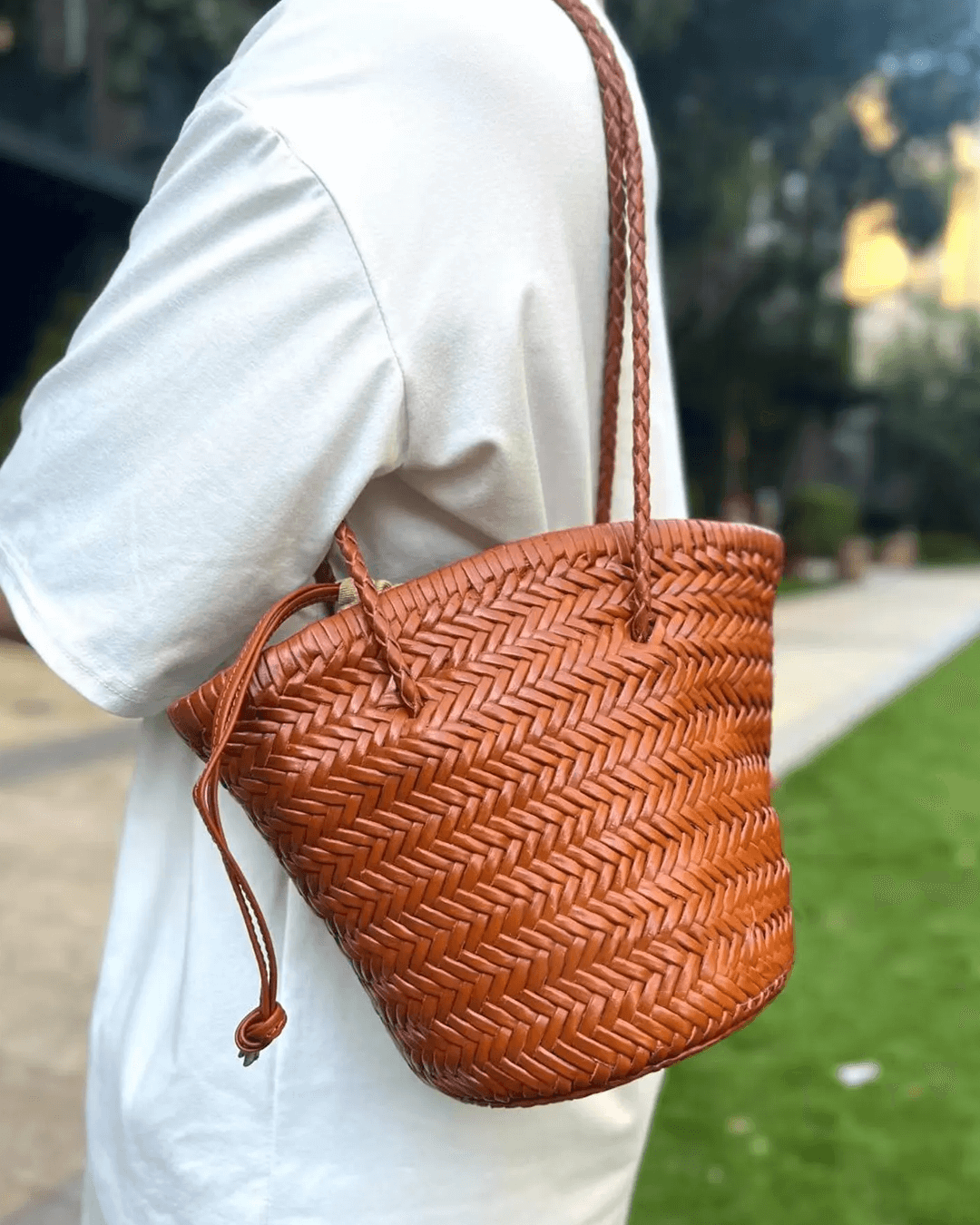 SEAME - Estelle Woven Bag Brown Regular