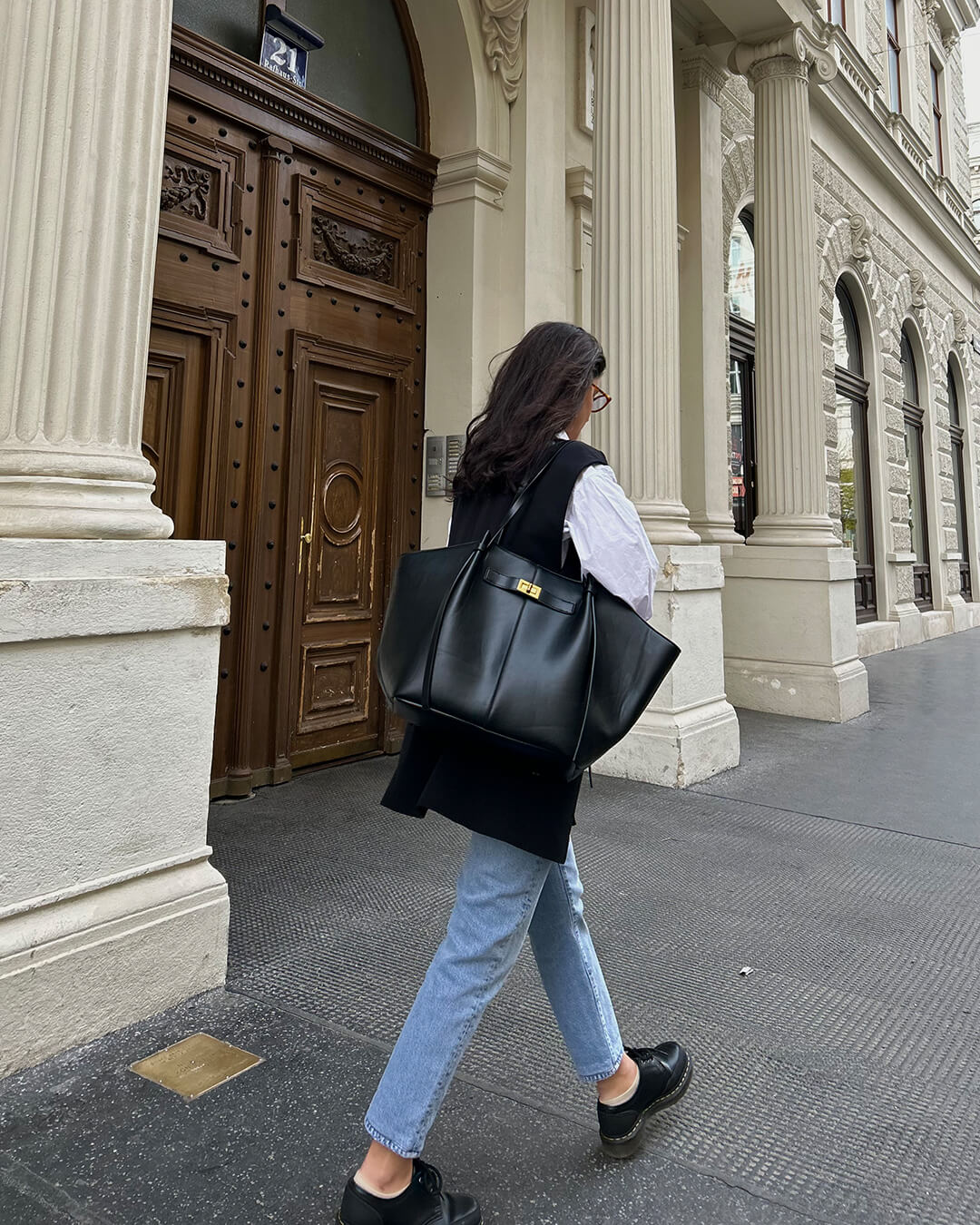 SEAME - Gerda Shopper Bag Black Regular