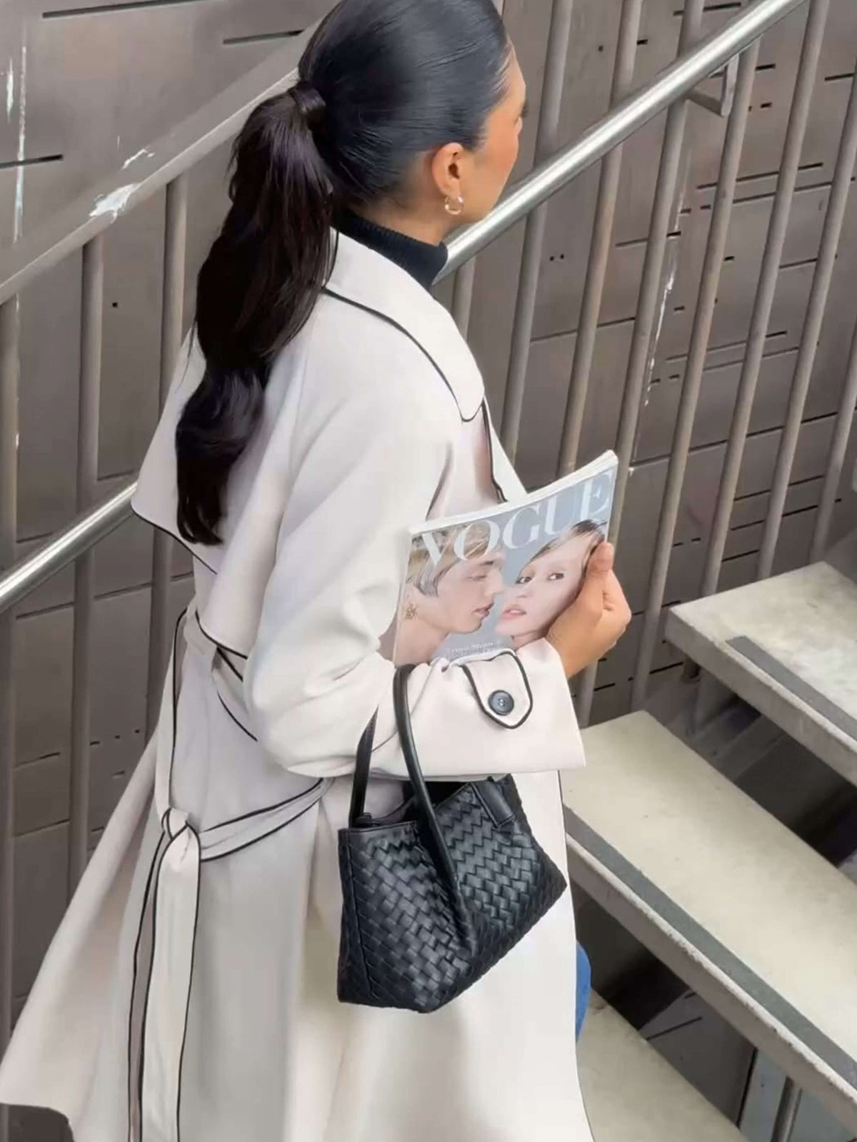 SEAME - Gracie Woven Bag Black Regular