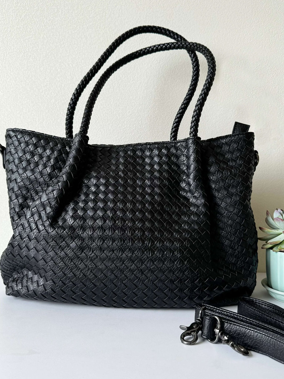 SEAME - Gracie Woven Bag XL Black Regular