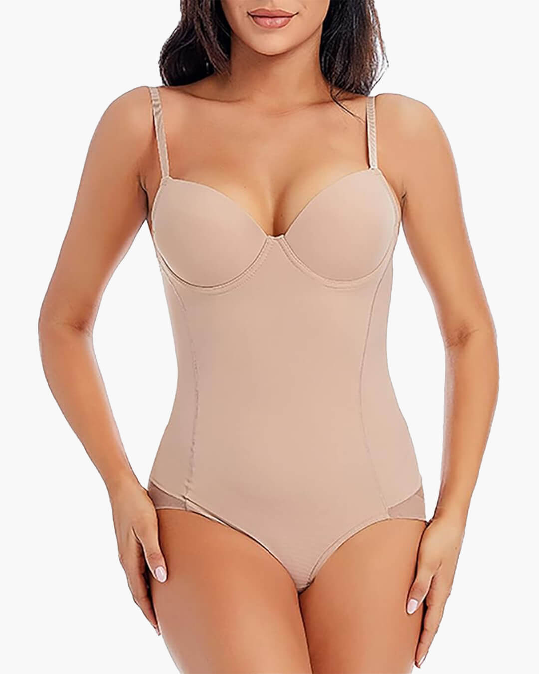 SEAME - Isla Underwire Shapewear Bodysuit Beige S