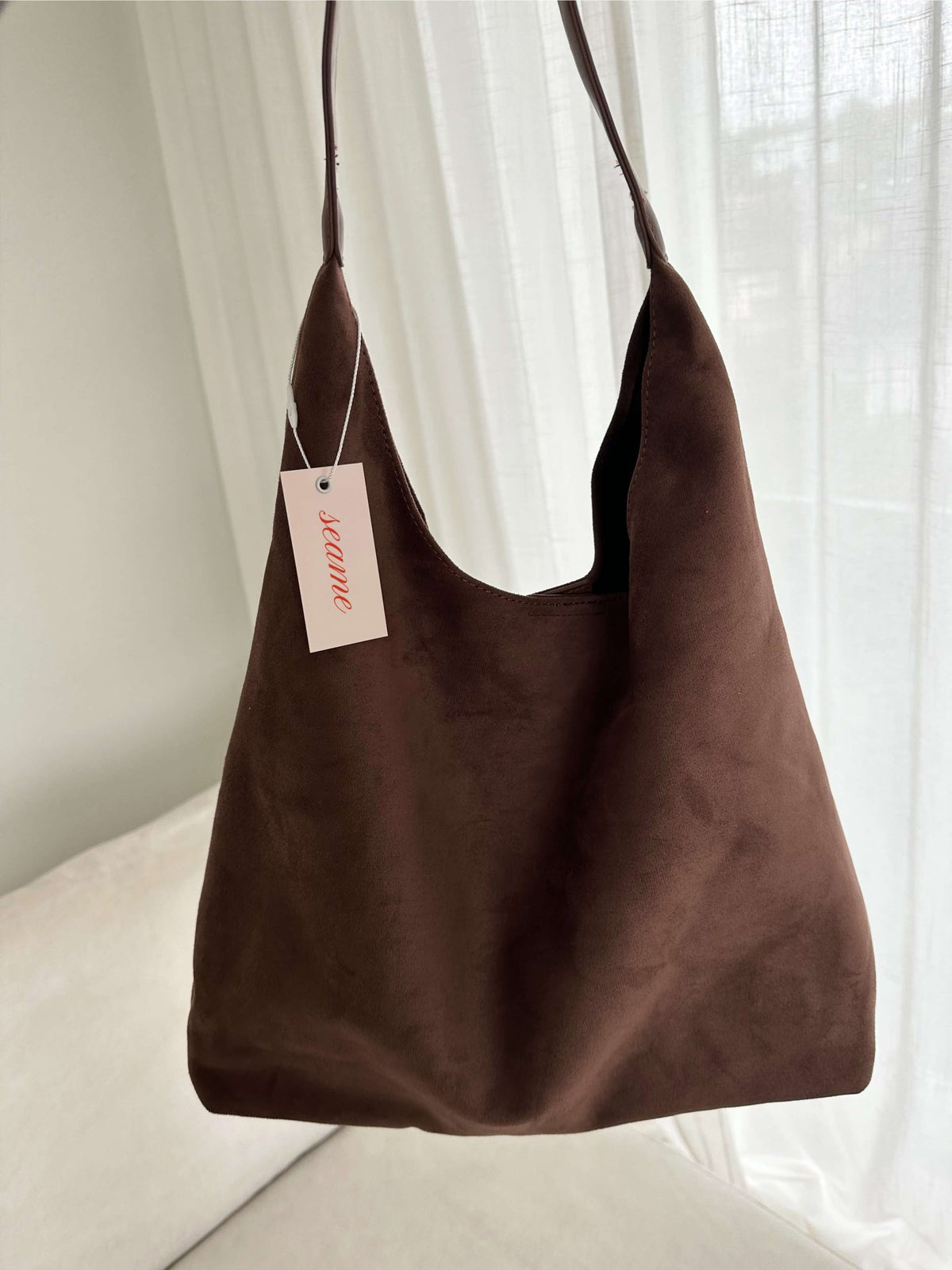 Seame - Jenna suede bag Brown
