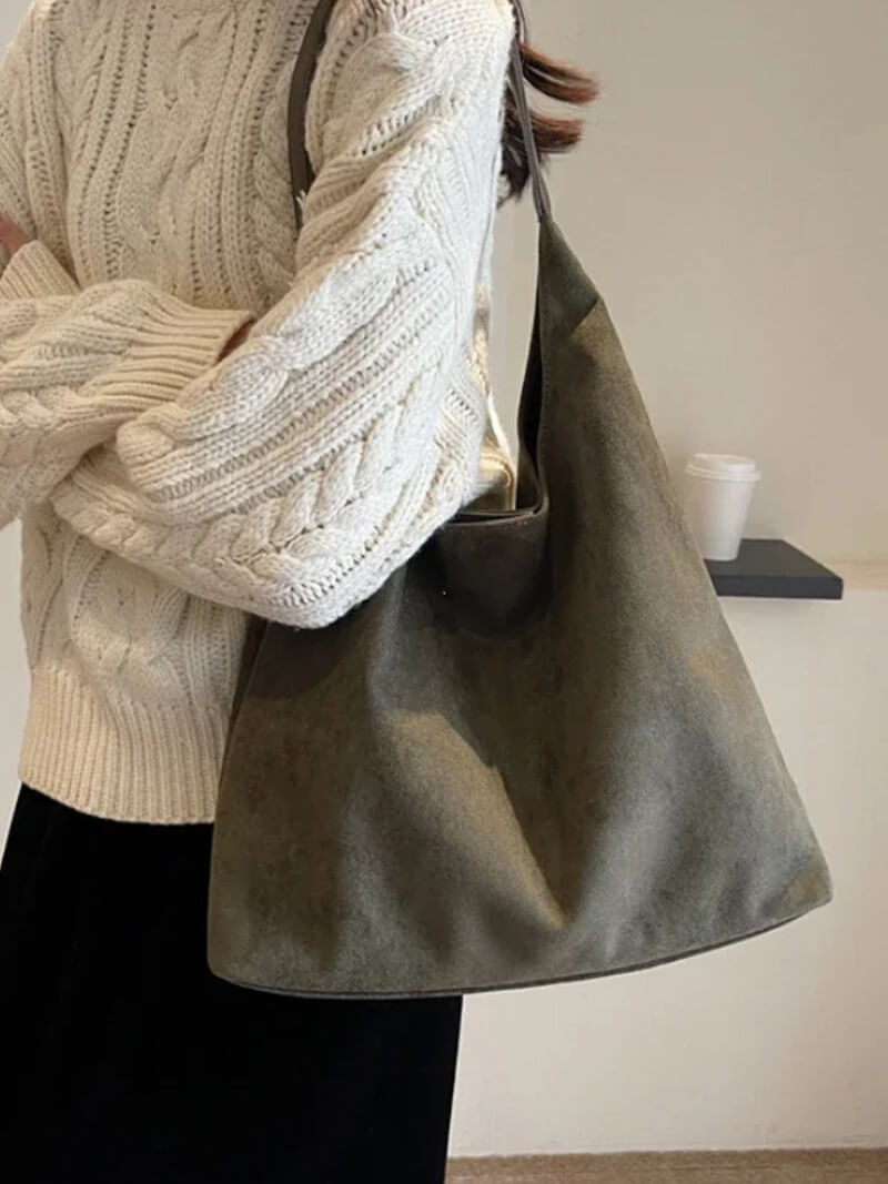 Seame - Jenna suede bag Light Brown