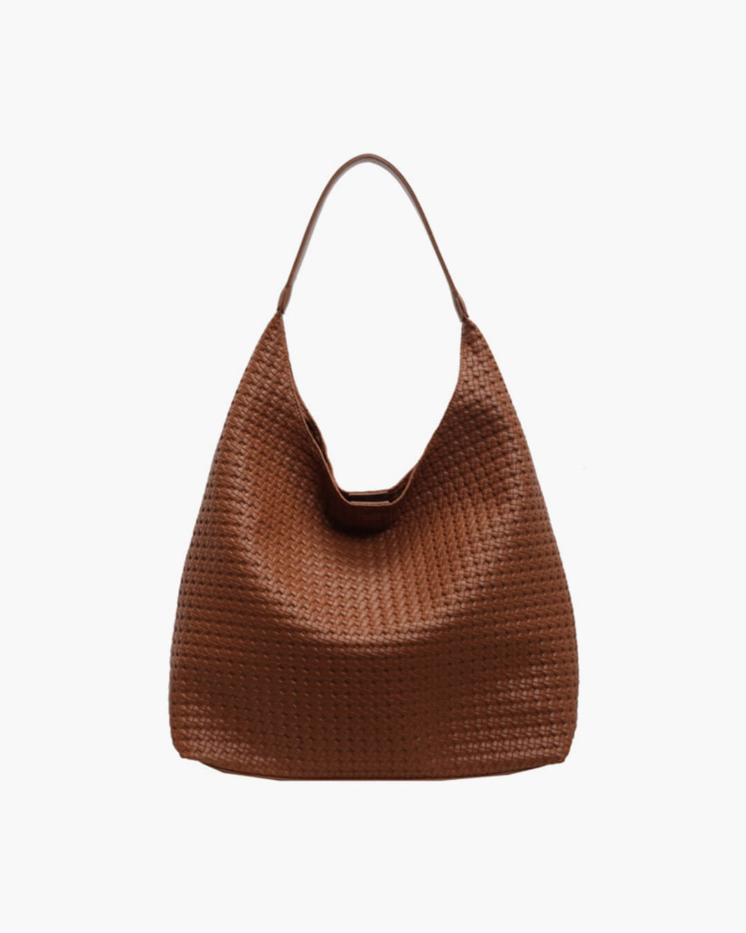 SEAME - Lena Vegan Leather Tote Bag Brown Regular