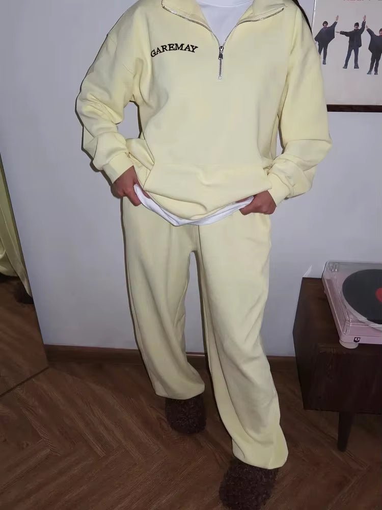 SEAME - Lila Oversized Tracksuit Set Yellow L