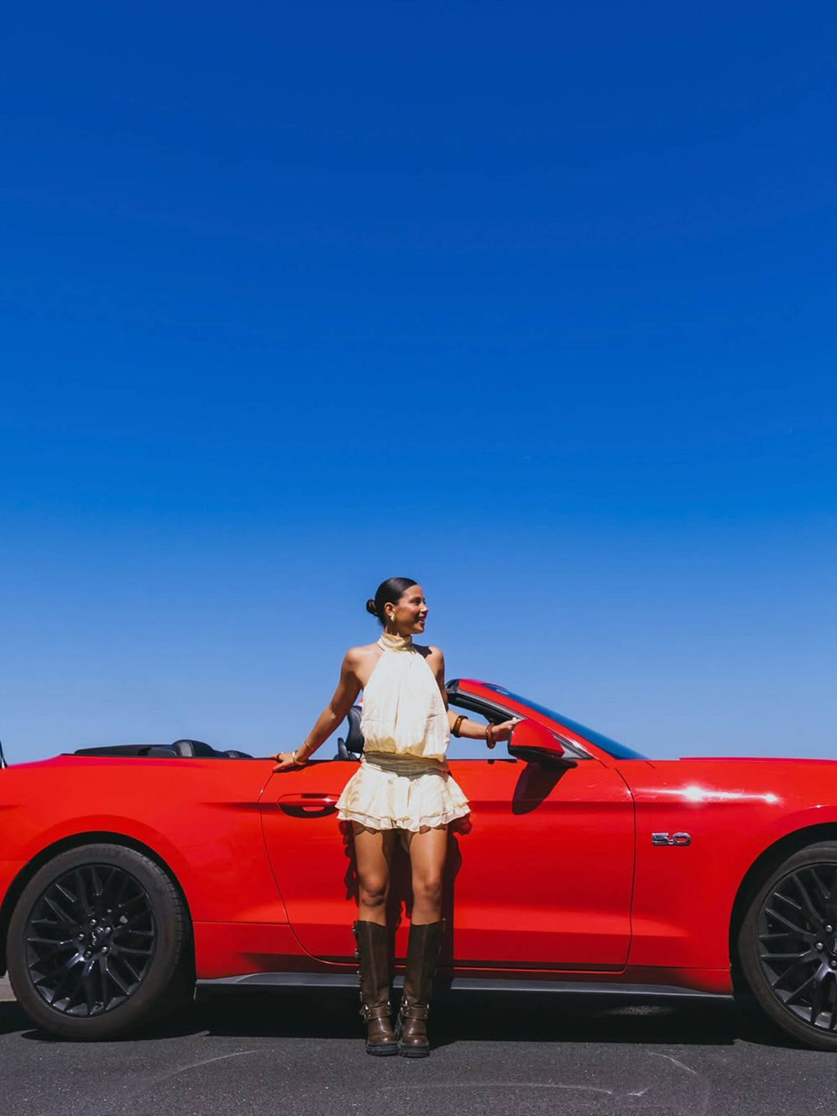 Seame - Loren Mini Dress Apricot S