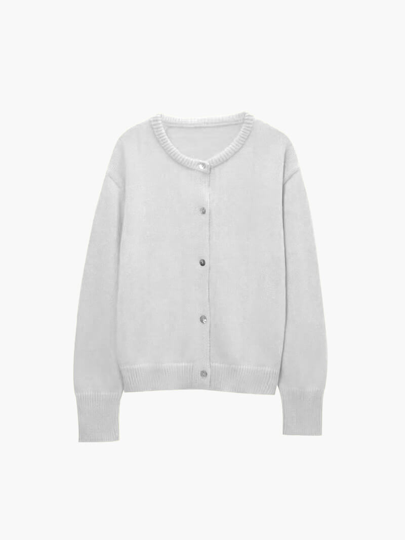 Seame - Marlowe Knitted Cardigan White S