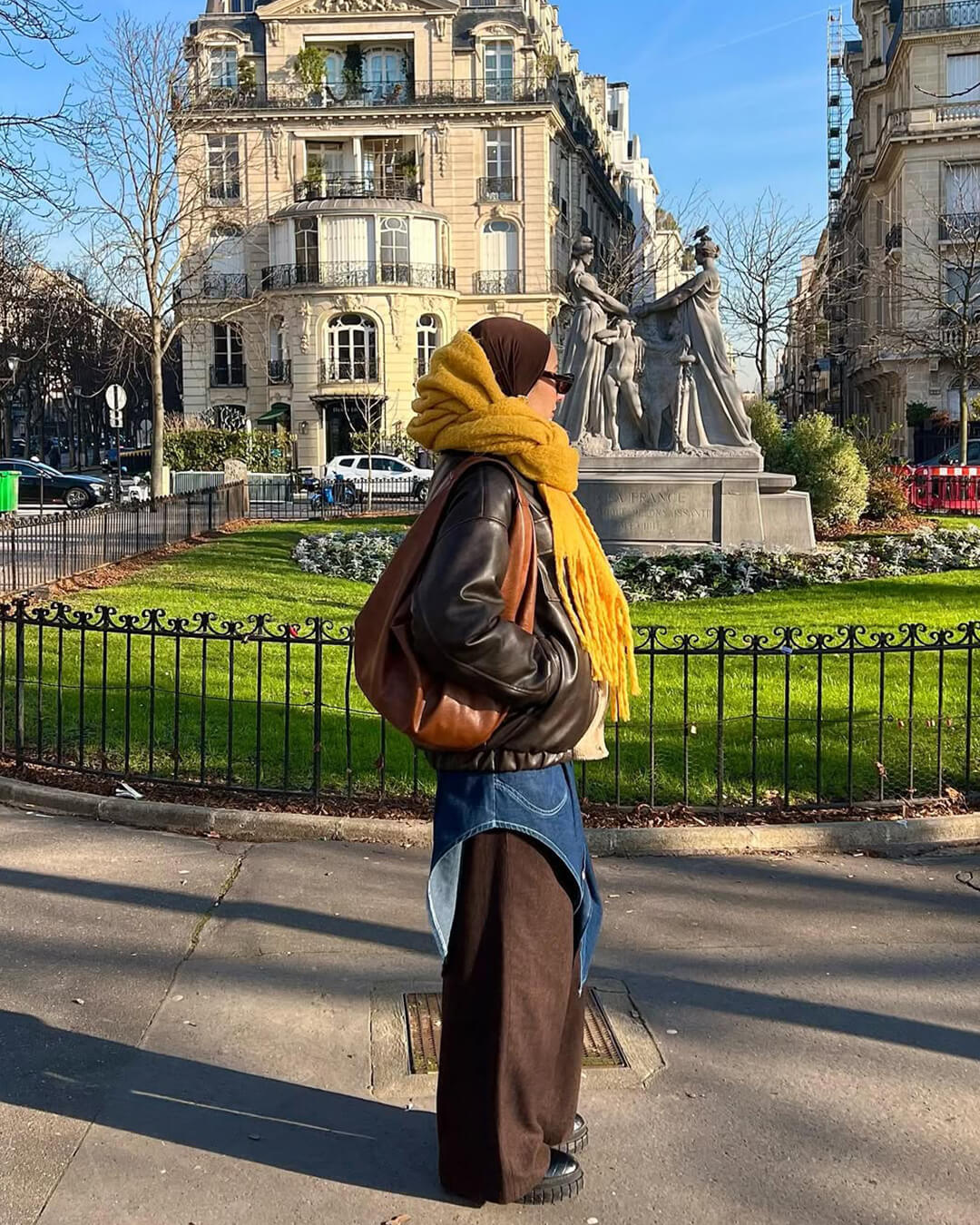 SEAME - Romy Hobo Vegan Leather Shopper Bag Coffee Regular