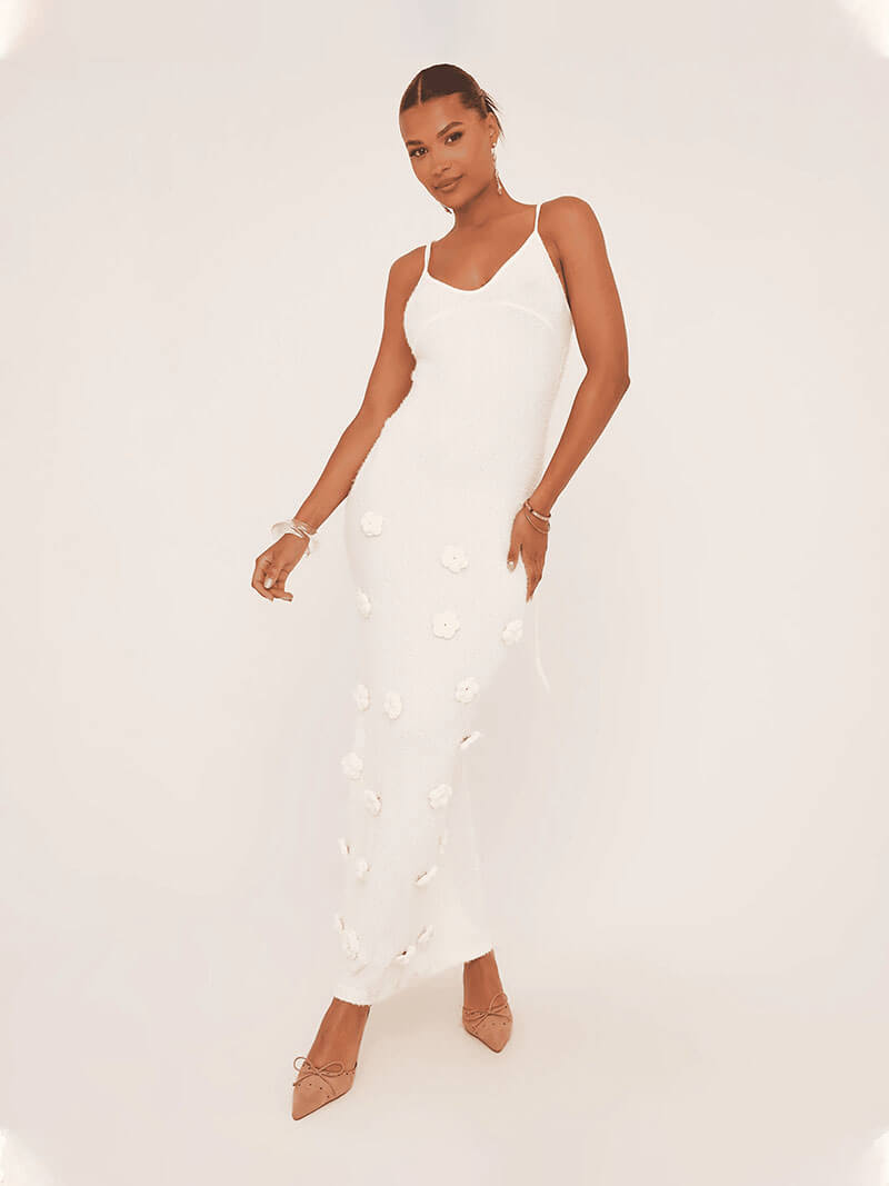 Seame - Sofia maxi dress White S