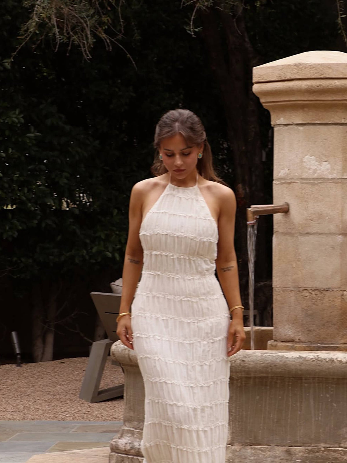 Seame - Valerie Maxi Dress White S