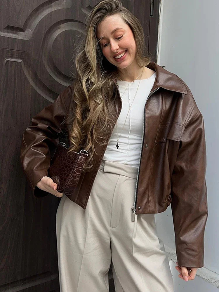 Bianca Vegansk Læderjakke