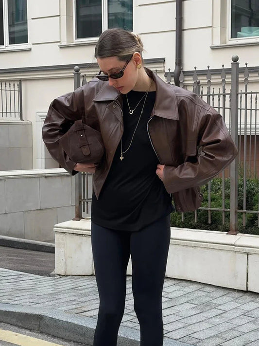 Bianca Vegansk Læderjakke