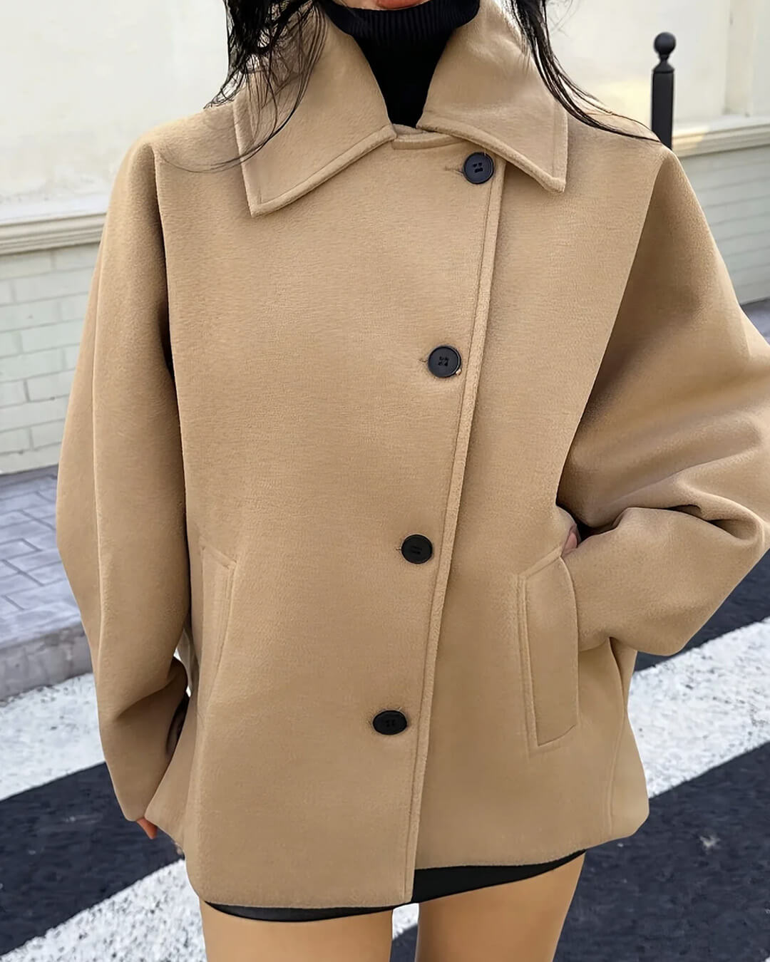 Cece trenchcoat med krave