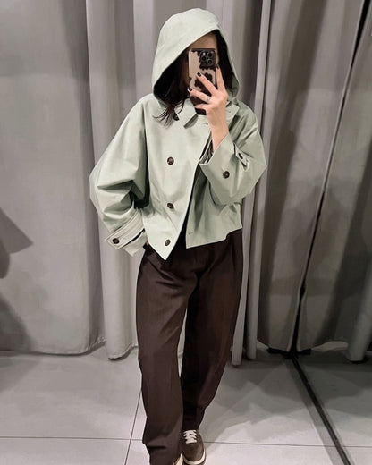 Eleanor Hooded Trench Coat