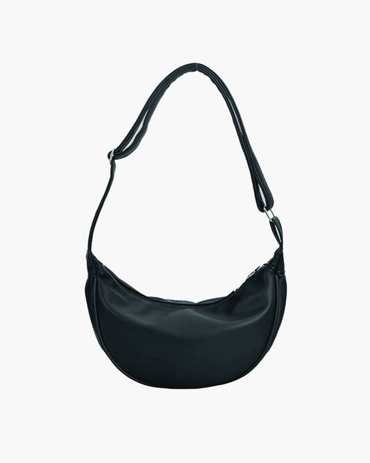 SEAME - Gabriela Vegan Leather Hobo Bag Black Regular